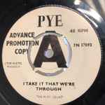 Cover of I Take It That We're Through / Working Man, 1966-04-00, Vinyl