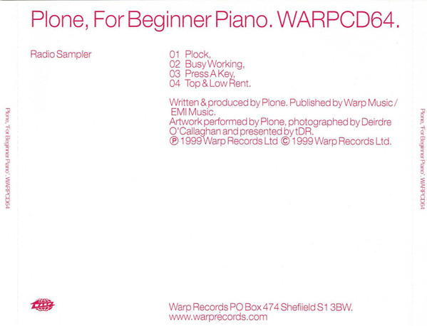 lataa albumi Plone - For Beginner Piano Radio Sampler