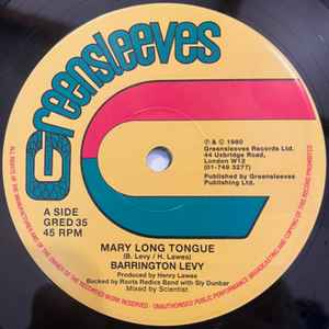 Barrington Levy - Mary Long Tongue / Look Youthman album cover