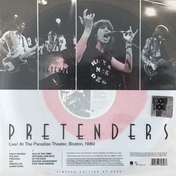 Pretenders - Live! At The Paradise Theater, Boston, 1980 | Sire (RCV1 114) - 2