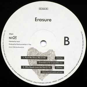 Erasure - Who Needs Love Like That album cover