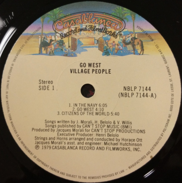 Village People - Go West | Casablanca (NBLP 7144) - 5