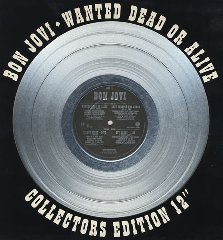 Bon Jovi – Wanted Dead Or Alive (1987, Silver Coloured Vinyl