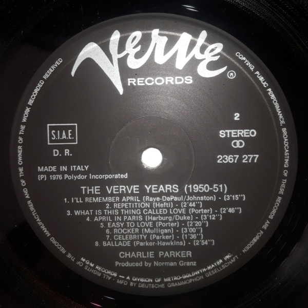 last ned album Charlie Parker - The Verve Years 1950 51
