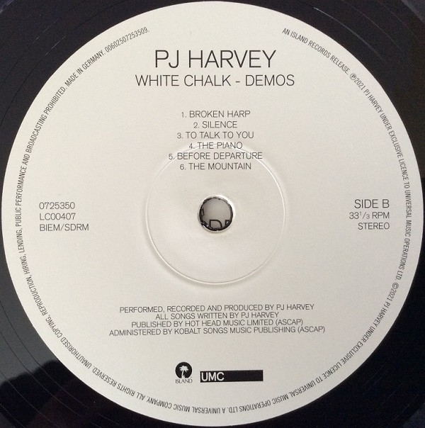 PJ Harvey - White Chalk - Demos | Island Records (0725350) - 4