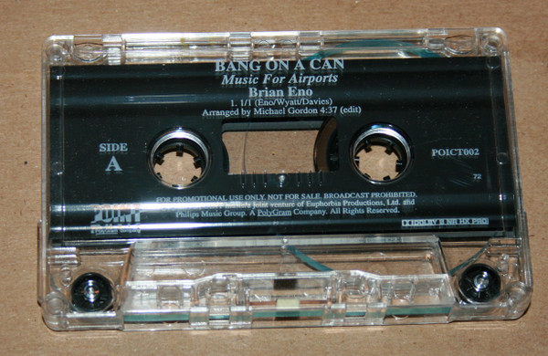 télécharger l'album Bang On A Can - Music For Airports Brian Eno Cassette Sampler