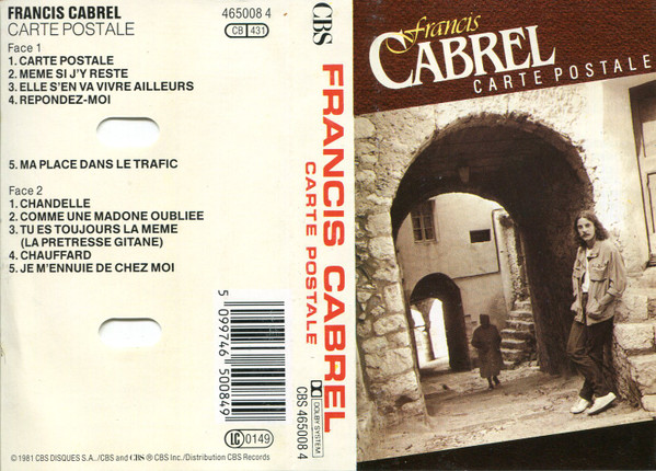 Francis Cabrel - Carte Postale (LP, Album)