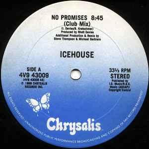 Icehouse Crazy plus No Promises Live 45 Record Chrysalis 43156 1987 海外 即決