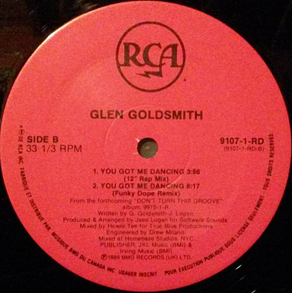 ladda ner album Glen Goldsmith - Youve Got Me Dancin