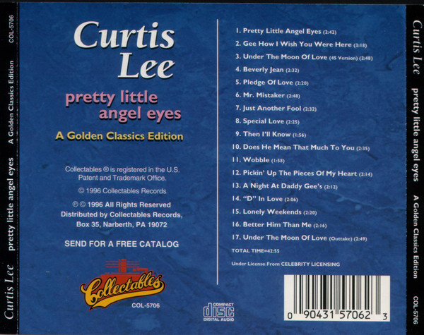télécharger l'album Curtis Lee - Pretty Little Angel Eyes A Golden Classics Edition