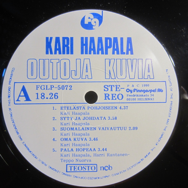 descargar álbum Kari Haapala - Outoja Kuvia