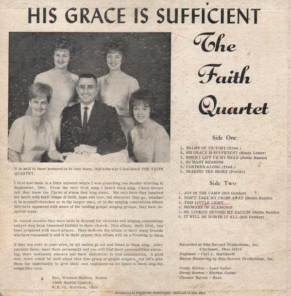 descargar álbum The Faith Quartet - His Grace Is Sufficient