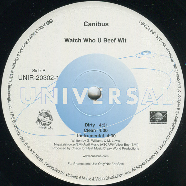 lataa albumi Canibus - Watch Who You Beef Wit