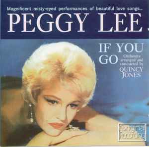Peggy Lee - If You Go album cover
