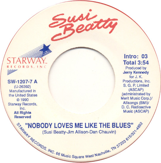 ladda ner album Susi Beatty - Nobody Loves Me Like The Blues