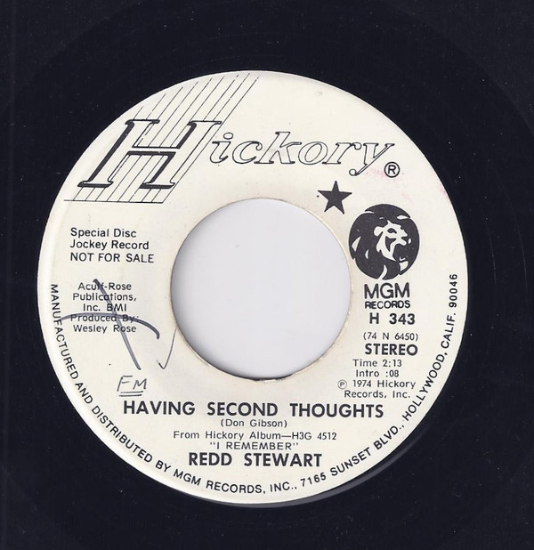 baixar álbum Redd Stewart - Having Second Thoughts