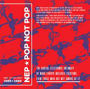 Pop Not Pop (Songs For New Europe 1985-1989) (Vinyl, LP, Limited Edition, Stereo) for sale