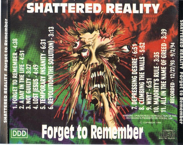 télécharger l'album Shattered Reality - Forget To Remember