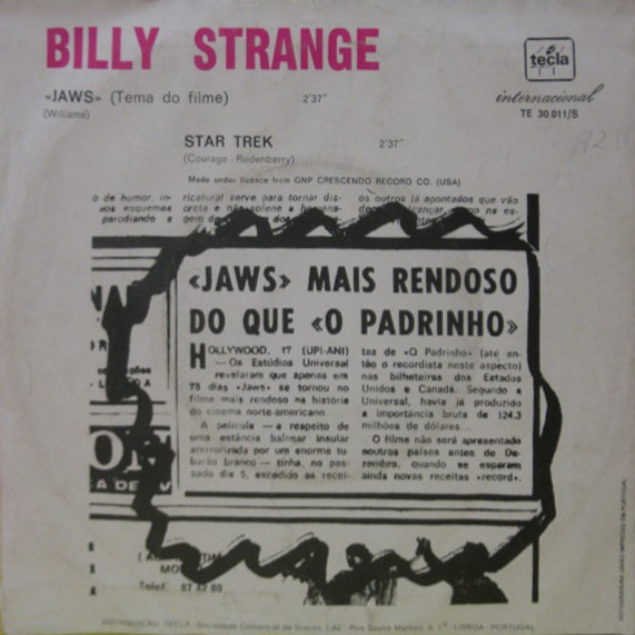 last ned album Billy Strange - Theme From The Film Jaws