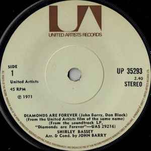 Shirley Bassey – Diamonds Are Forever (1971, Solid Centre, Vinyl