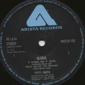 Patti Smith - Gloria / My Generation album cover