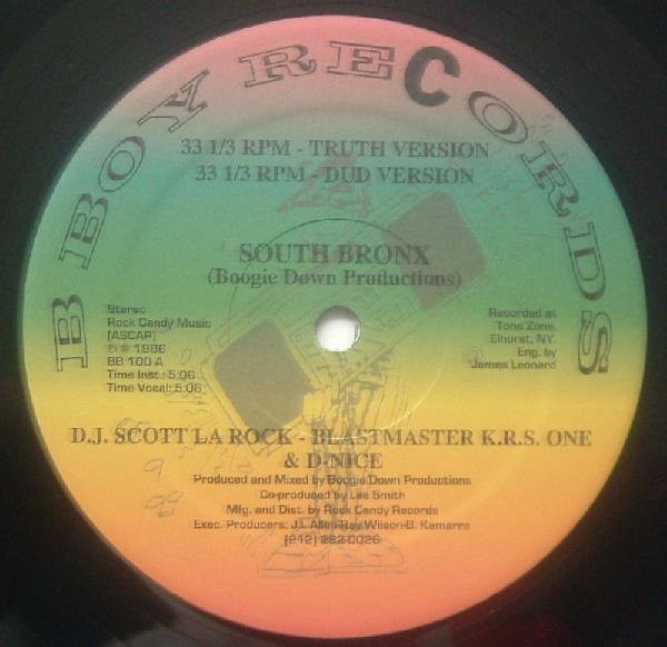 Boogie Down Productions – South Bronx / The P Is Free (Vinyl 