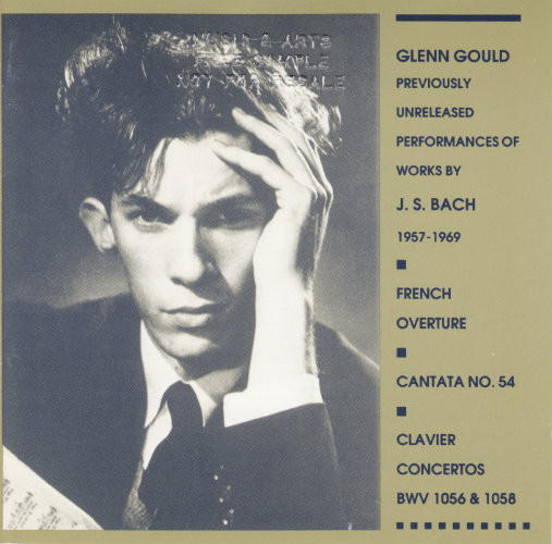 Glenn Gould – Previously Unreleased Performances Of Works By J.S.