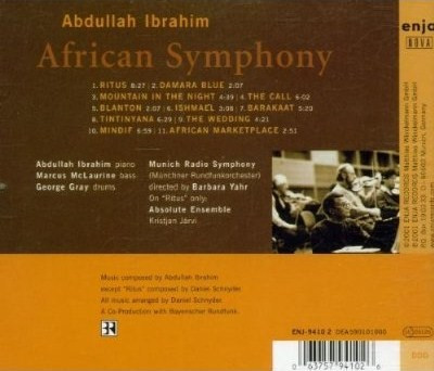 baixar álbum Abdullah Ibrahim Daniel Schnyder Munich Radio Symphony, Barbara Yahr Absolute Ensemble, Kristjan Järvi - African Symphony