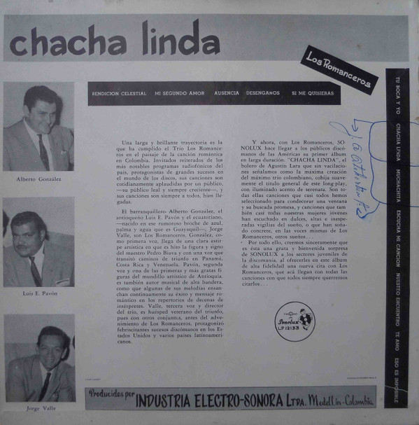 ladda ner album Los Romanceros - Chacha Linda