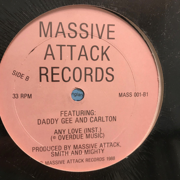 Massive Attack Featuring Daddy Gee And Carlton - Any Love - レコード