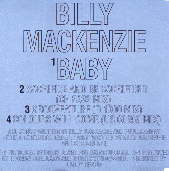 baixar álbum Billy MacKenzie - Baby