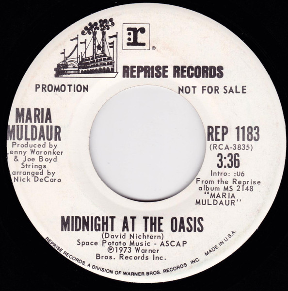 Maria Muldaur – Midnight At The Oasis (1973, Santa Maria Pressing