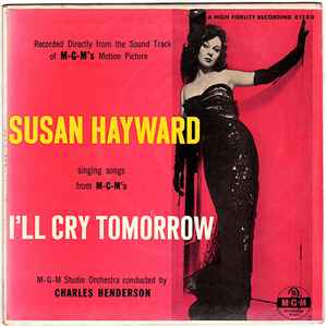 Hayward 1955 Susan Hayward Film Étoile I'Ll Cry Tomorrow Film Vintage Ad 
