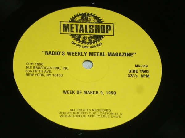 last ned album Various - Metalshop Radios Weekly Metal Magazine Week Of March 9 1990