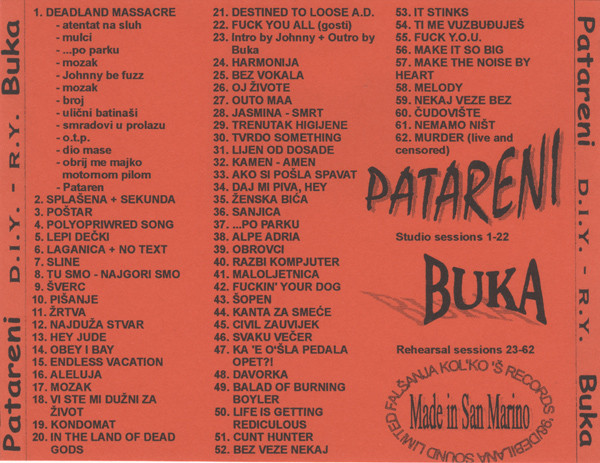 ladda ner album Patareni Buka - Diy ry