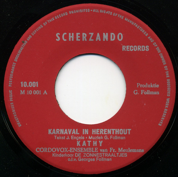 ladda ner album Kathy , Cordovox Ensemble, Kinderkoor De Zonnestraaltjes - Karnaval In Herenthout
