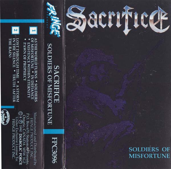 SACRIFICE – Soldiers Of Misfortune (180g Black Vinyl) Ltd. 500 copies