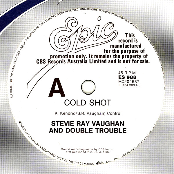 Stevie Ray Vaughan u0026 Double Trouble – Cold Shot (1984