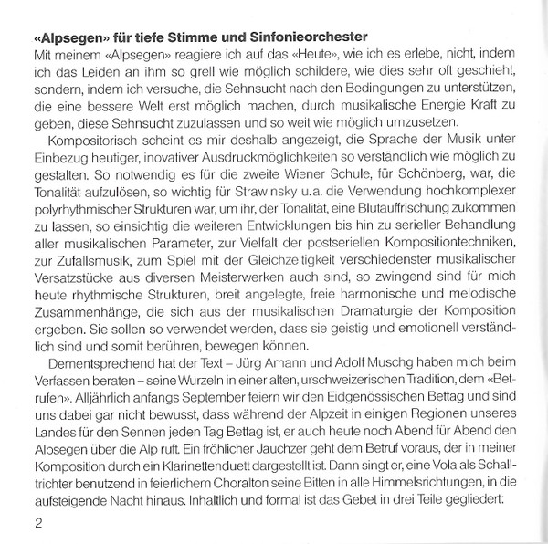 Album herunterladen Mario Beretta - Alpsegen Lichtstücke The Alphorn And the Sea