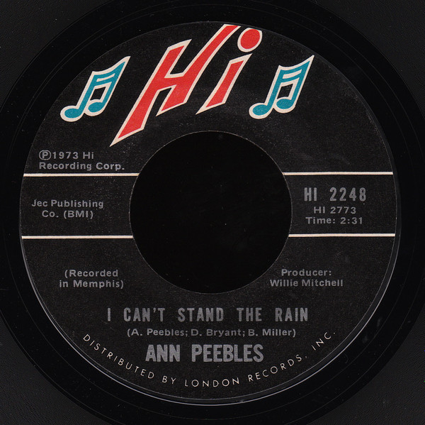 Ann Peebles – I Can't Stand The Rain (1973, Vinyl) - Discogs