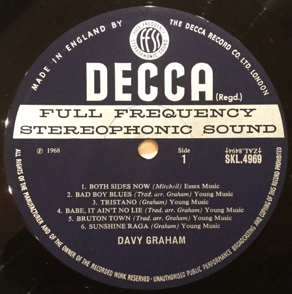 Davy Graham - Large As Life And Twice As Natural | Decca (SKL 4969) - 4