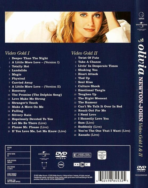 Olivia Newton-John – Video Gold I & II (2005, DVD) - Discogs
