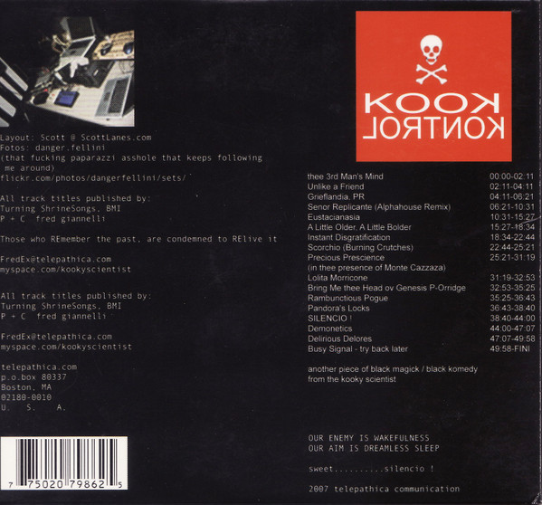 baixar álbum The Kooky Scientist - Kook Kontrol