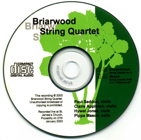 descargar álbum Briarwood String Quartet - Live Recording 27th January 2003