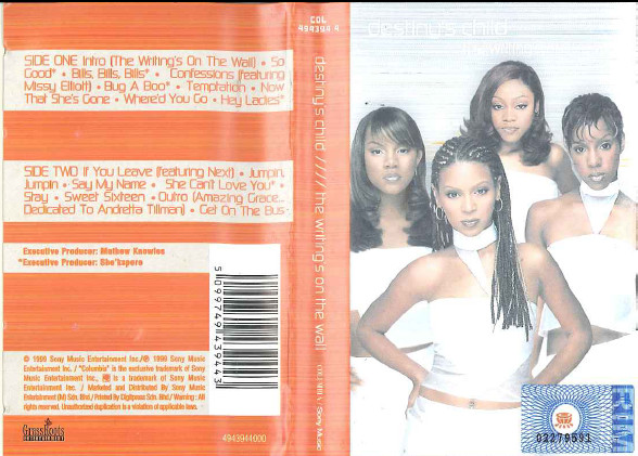 Destiny's Child – The Writing's On The Wall (1999, Cassette) - Discogs