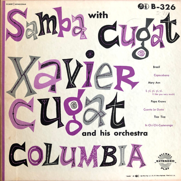 Xavier Cugat 78rpm Single 10-inch Columbia Records #36651 Chiu-Chiu & Brazil