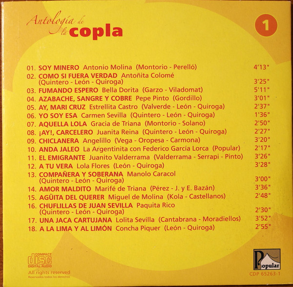 baixar álbum Various - Antología De La Copla