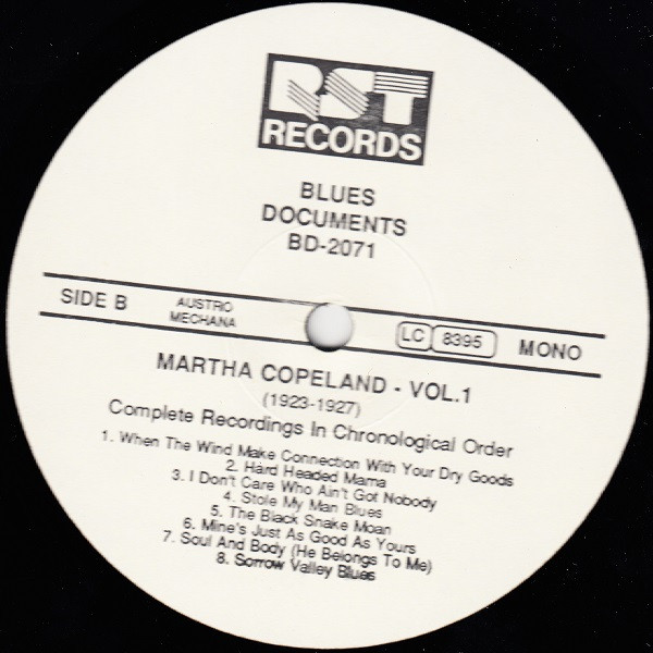 descargar álbum Martha Copeland - Vol1 1923 1927 Complete Recorded Works In Chronological Order