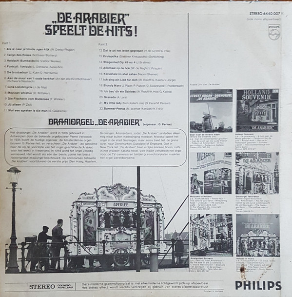 last ned album Draaiorgel De Arabier - De Arabier Speelt De Hits