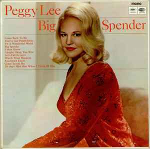 Peggy Lee - Big Spender album cover